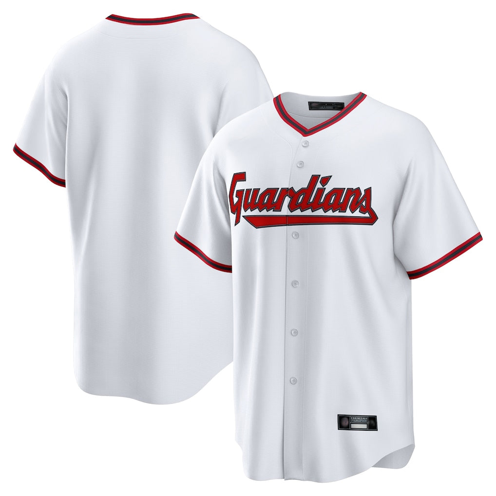 Ldoa C.Guardians White Game Home Blank Player Stitched Jerseys