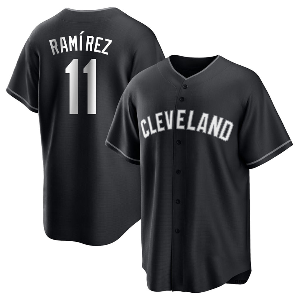 Ldoa C.Guardians #11 Jose Ramirez Player Black Home Game Stitched Jerseys