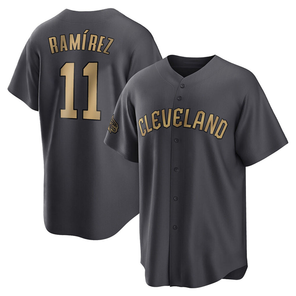 Ldoa C.Guardians #11 Jose Ramirez Player Charcoal All-Star Limited Home Stitched Jerseys