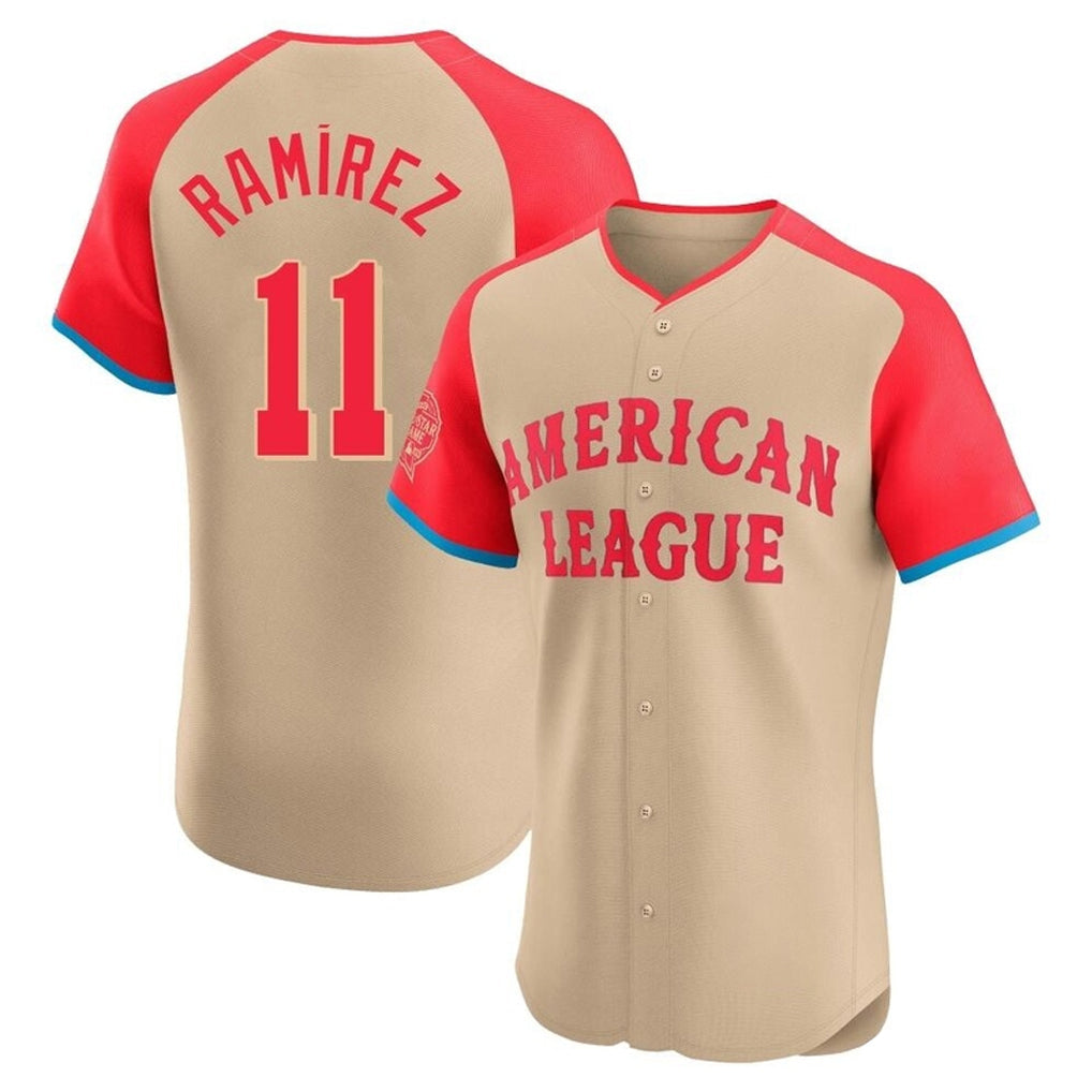 Ldoa C.Guardians #11 Jose Ramirez Player Cream American League All-Star Limited Elite Home Stitched Jerseys