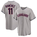 Ldoa C.Guardians #11 Jose Ramirez Player Gray Game Home Stitched Jerseys