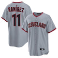 Ldoa C.Guardians #11 Jose Ramirez Player Gray Home Game Stitched Jerseys