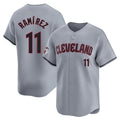 Ldoa C.Guardians #11 Jose Ramirez Player Gray Road Limited Home Stitched Jerseys