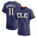 Ldoa C.Guardians #11 Jose Ramirez Player Navy City Connect Limited Elite Home Stitched Jerseys
