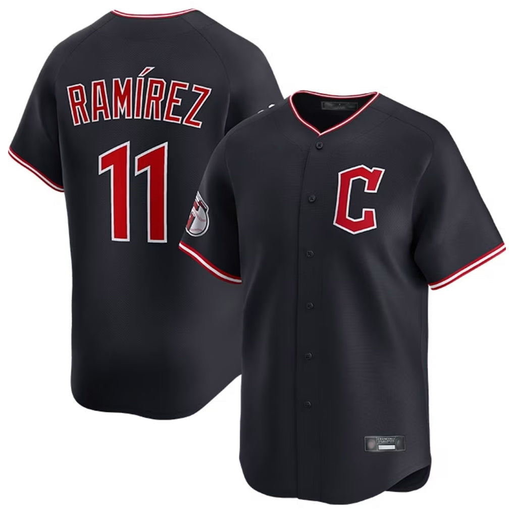 Ldoa C.Guardians #11 Jose Ramirez Player Navy Limited Home Stitched Jerseys