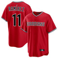 Ldoa C.Guardians #11 Jose Ramirez Player Red Home Game Stitched Jerseys