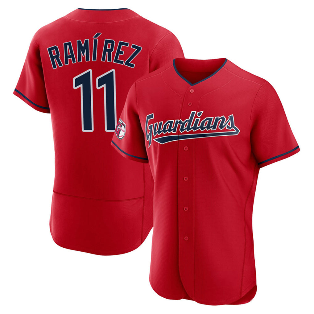 Ldoa C.Guardians #11 Jose Ramirez Player Red Limited Elite Home Stitched Jerseys