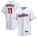 Ldoa C.Guardians #11 Jose Ramirez Player White Home Game Stitched Jerseys