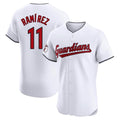 Ldoa C.Guardians #11 Jose Ramirez Player White Limited Elite Home Stitched Jerseys