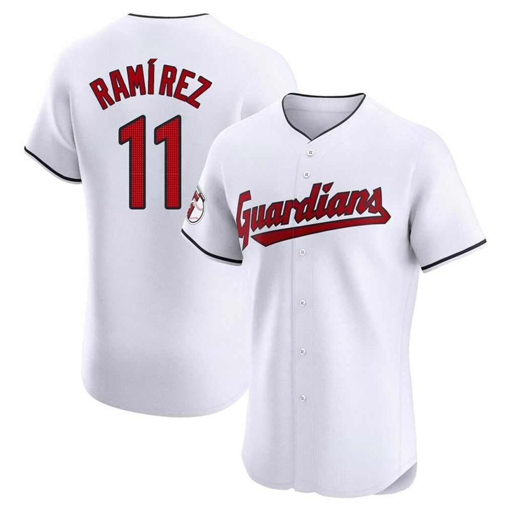 Ldoa C.Guardians #11 Jose Ramirez Player White Limited Elite Home Stitched Jerseys