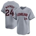 Ldoa C.Guardians #24 Triston McKenzie Player Gray Road Limited Home Stitched Jerseys