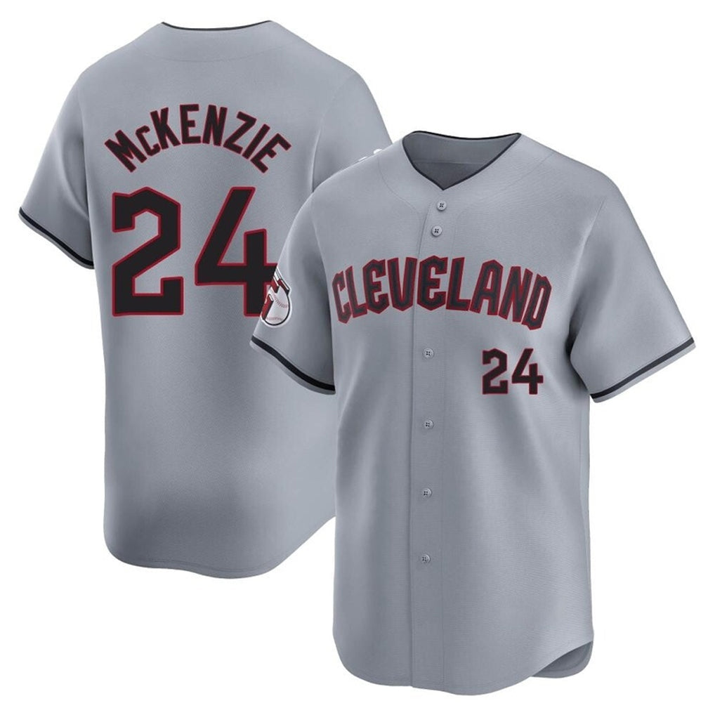 Ldoa C.Guardians #24 Triston McKenzie Player Gray Road Limited Home Stitched Jerseys