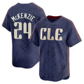 Ldoa C.Guardians #24 Triston McKenzie Player Navy City Connect Limited Home Stitched Jerseys