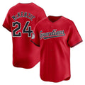 Ldoa C.Guardians #24 Triston McKenzie Player Red Limited Home Stitched Jerseys
