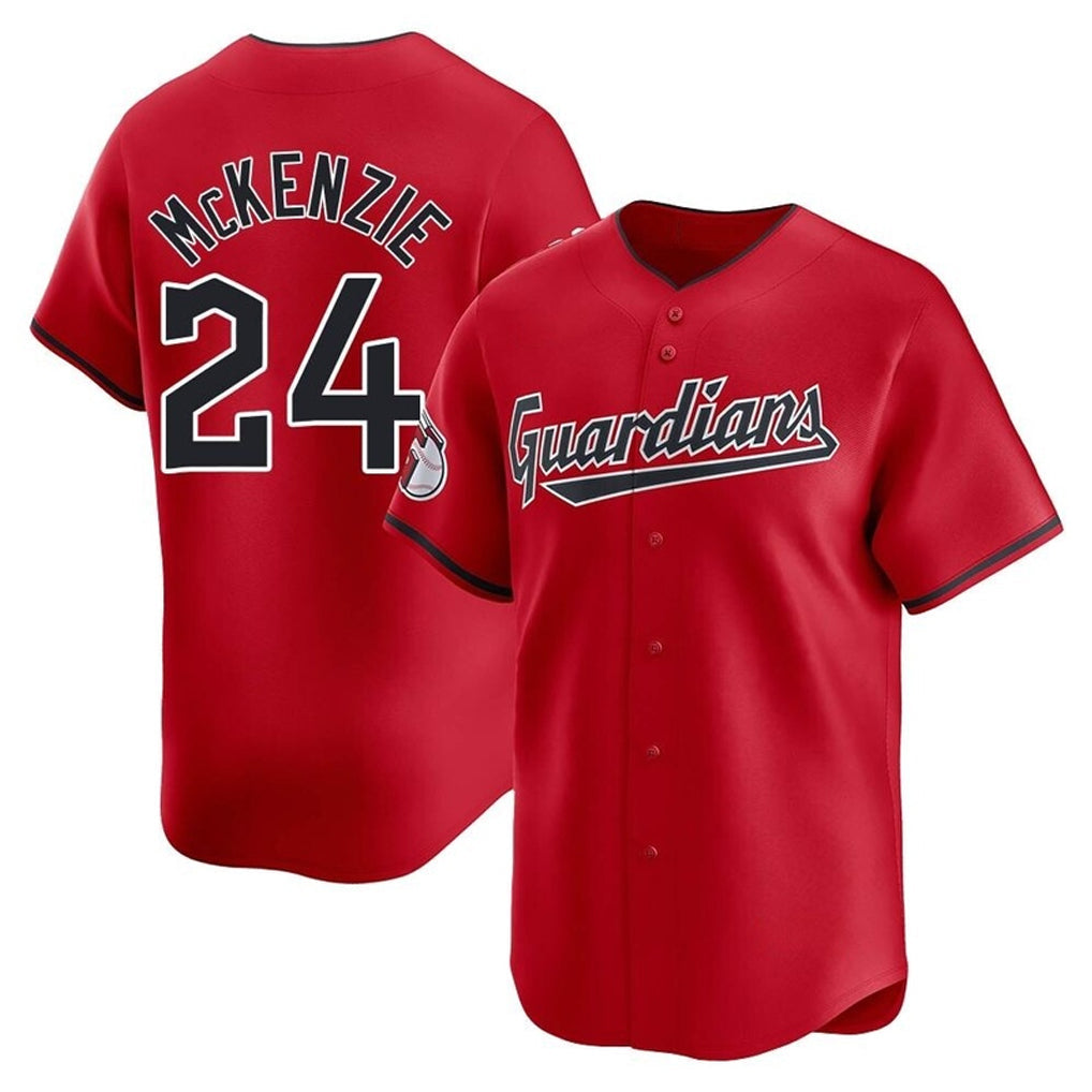 Ldoa C.Guardians #24 Triston McKenzie Player Red Limited Home Stitched Jerseys