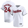 Ldoa C.Guardians #24 Triston McKenzie Player White Limited Home Stitched Jerseys