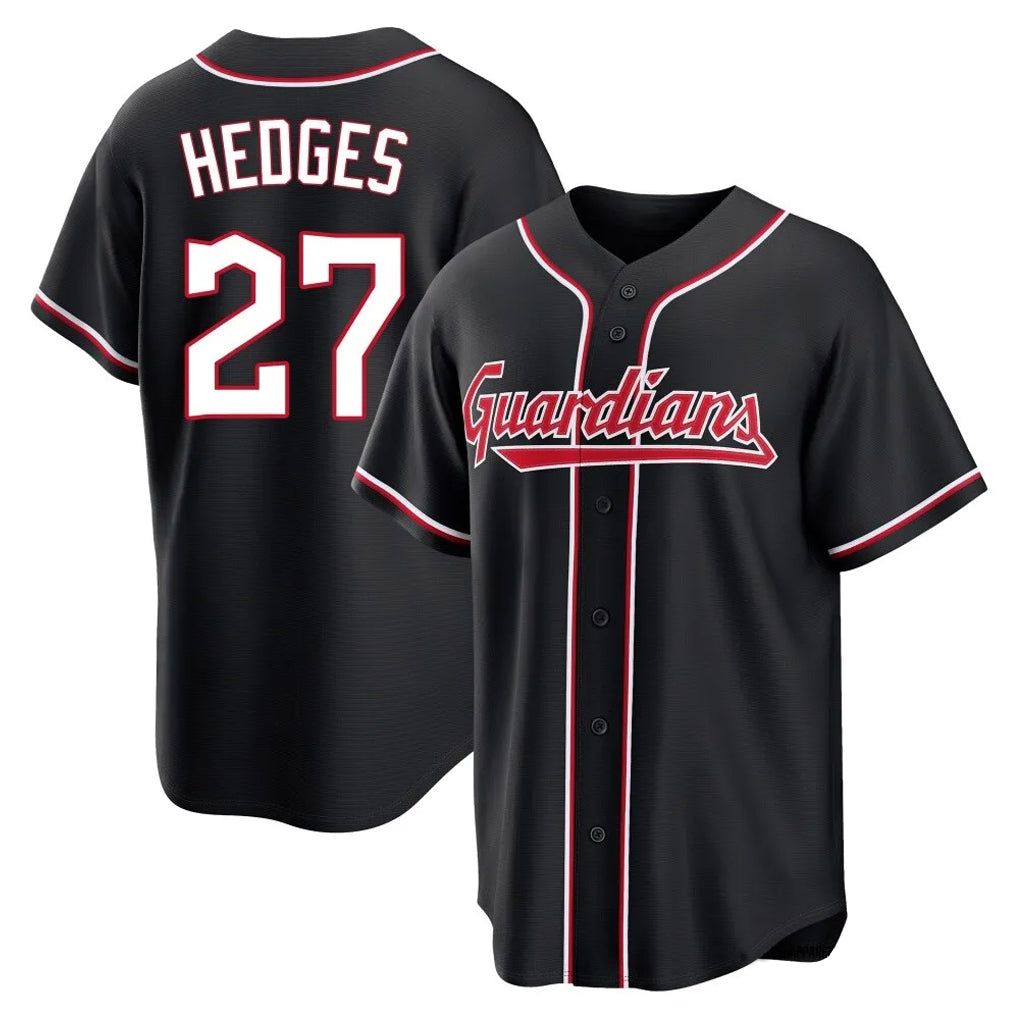 Ldoa C.Guardians #27 Austin Hedges Player Black Fashion Out Home Game Stitched Jerseys