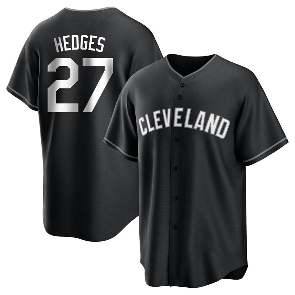 Ldoa C.Guardians #27 Austin Hedges Player Black Home Game Stitched Jerseys