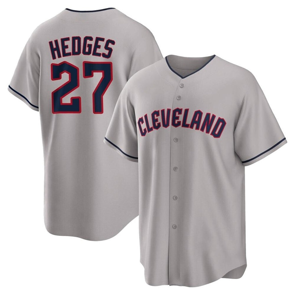 Ldoa C.Guardians #27 Austin Hedges Player Gray Game Home Stitched Jerseys
