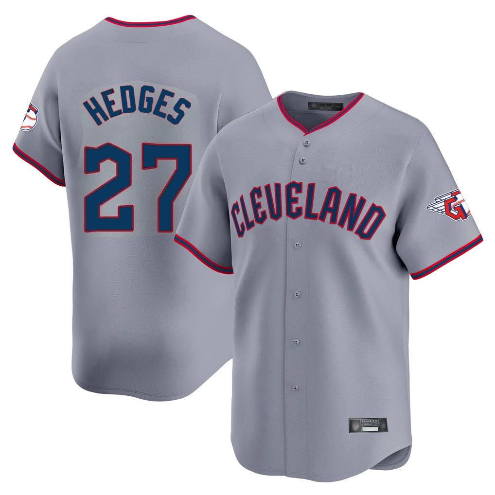 Ldoa C.Guardians #27 Austin Hedges Player Gray Road Limited Home Game Stitched Jerseys