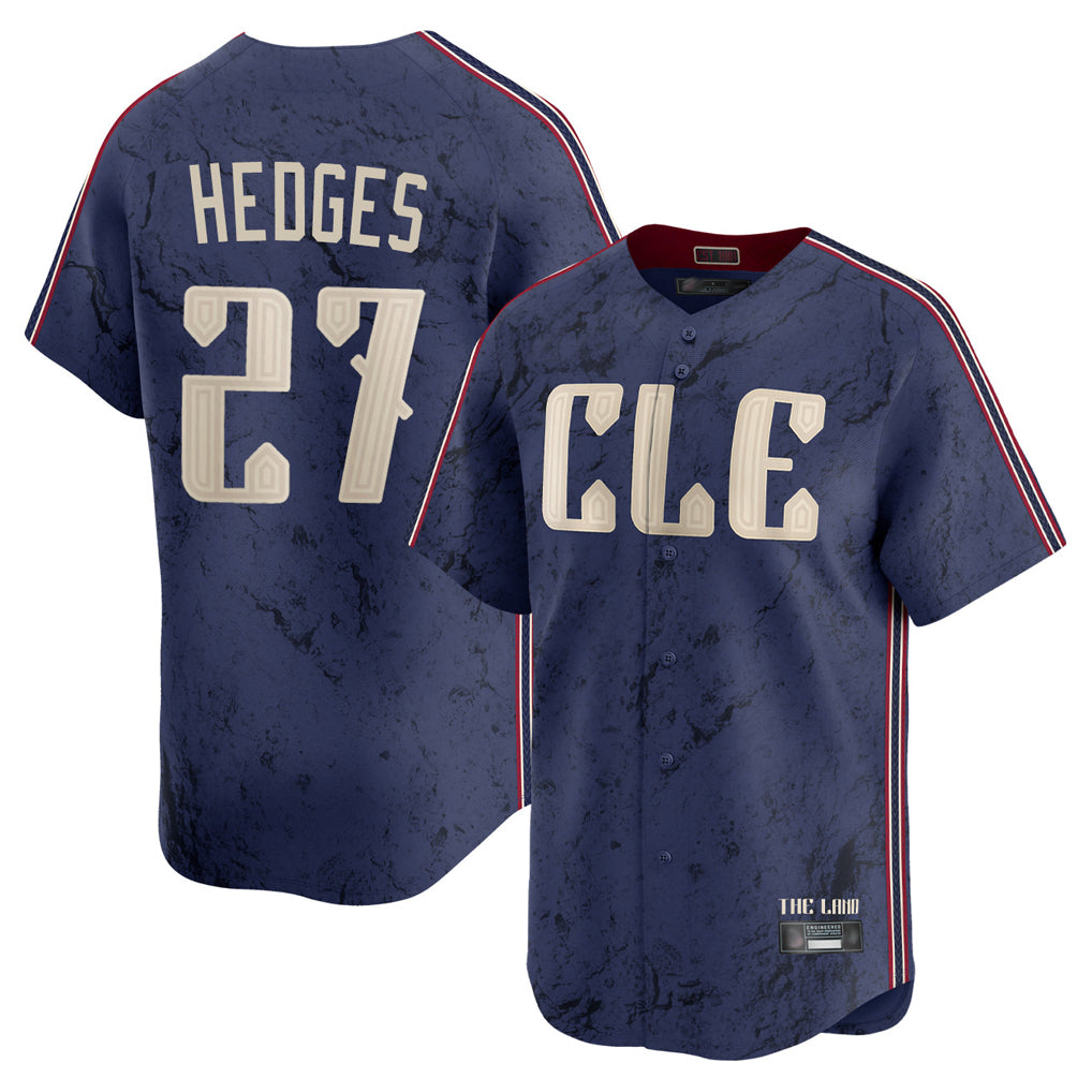 Ldoa C.Guardians #27 Austin Hedges Player Navy City Connect Limited Home Stitched Jerseys