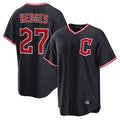 Ldoa C.Guardians #27 Austin Hedges Player Navy Game Home Stitched Jerseys