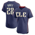 Ldoa C.Guardians #28 Tanner Bibee Player Navy City Connect Limited Elite Home Stitched Jerseys