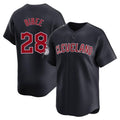 Ldoa C.Guardians #28 Tanner Bibee Player Navy Limited Home Game Stitched Jerseys