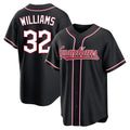 Ldoa C.Guardians #32 Gavin Williams Player Black Fashion Out Home Game Stitched Jerseys