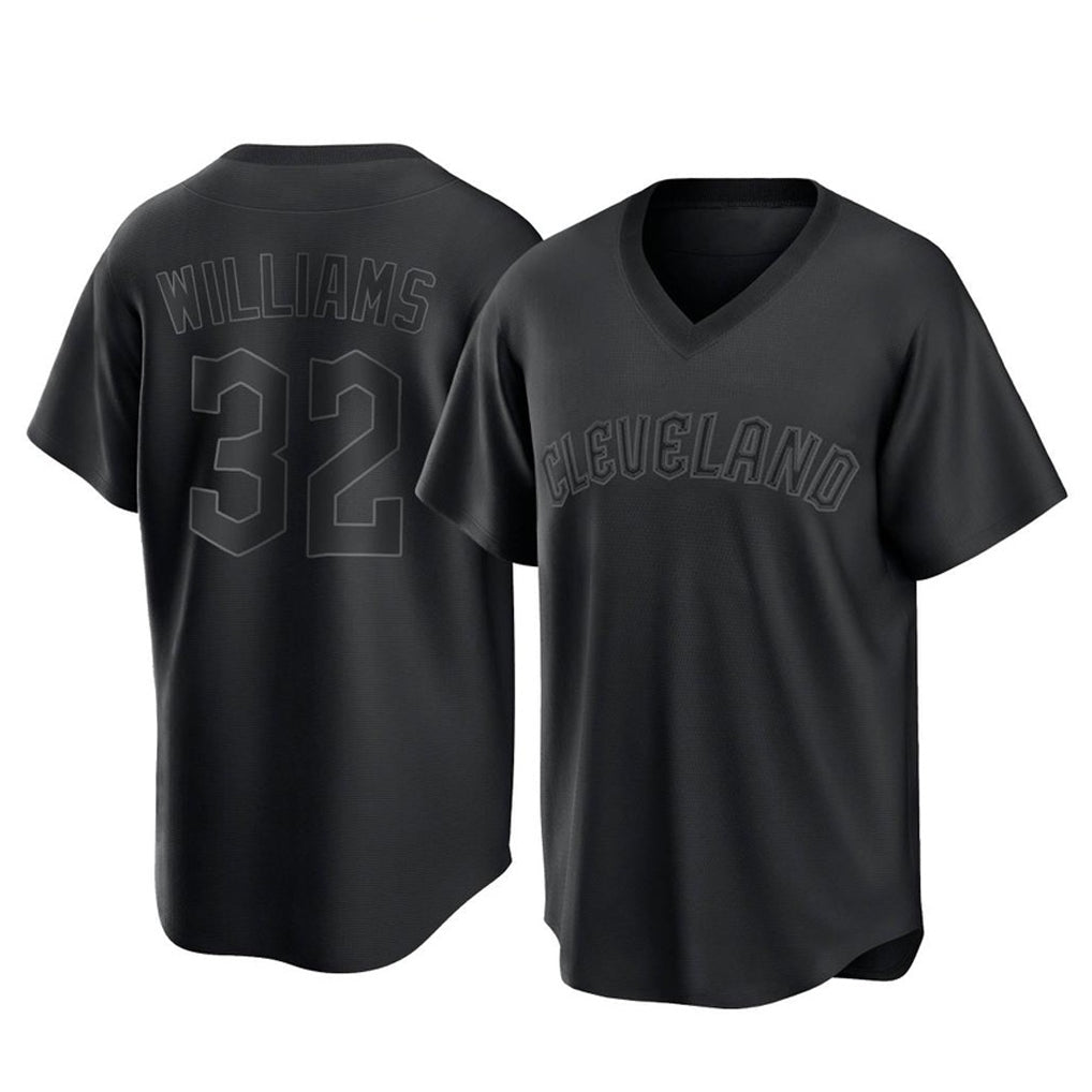 Ldoa C.Guardians #32 Gavin Williams Player Black T-shirt Home Game Stitched Jerseys