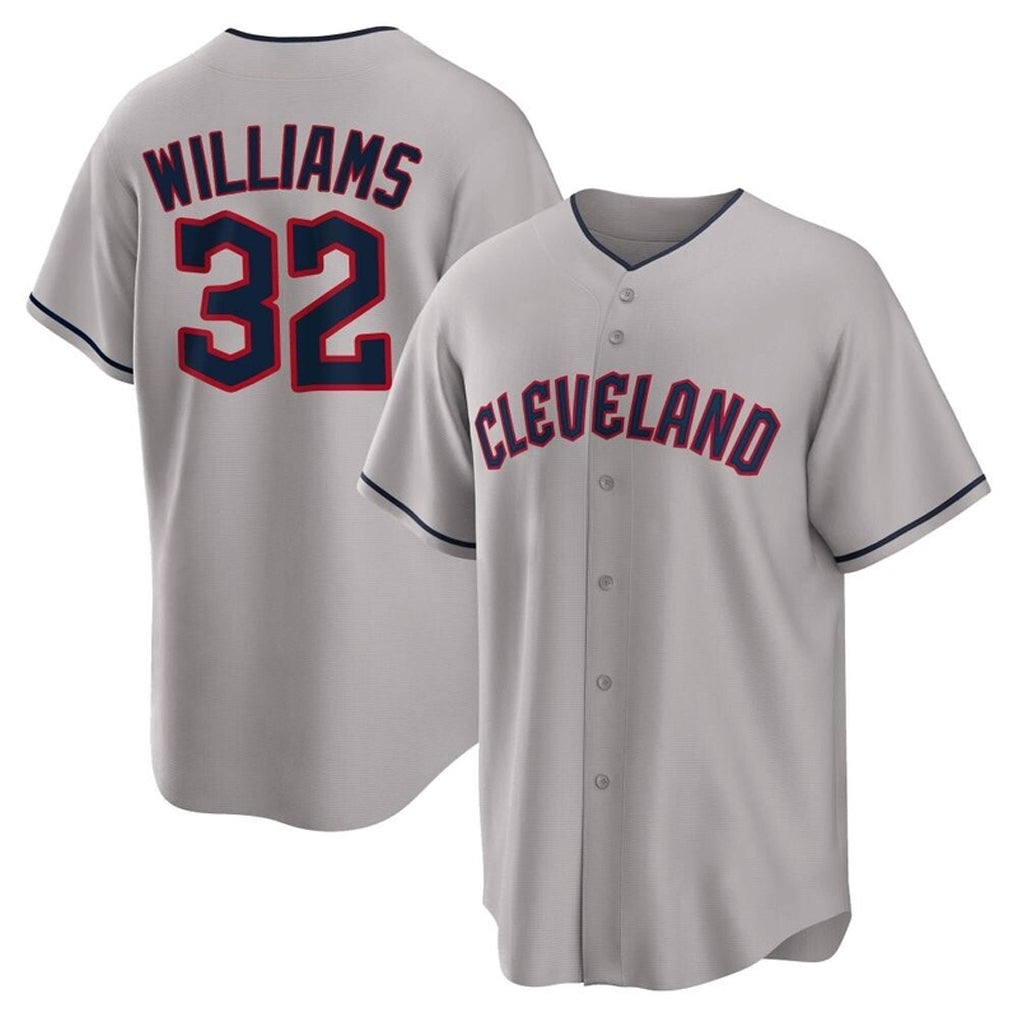 Ldoa C.Guardians #32 Gavin Williams Player Gray Game Home Stitched Jerseys