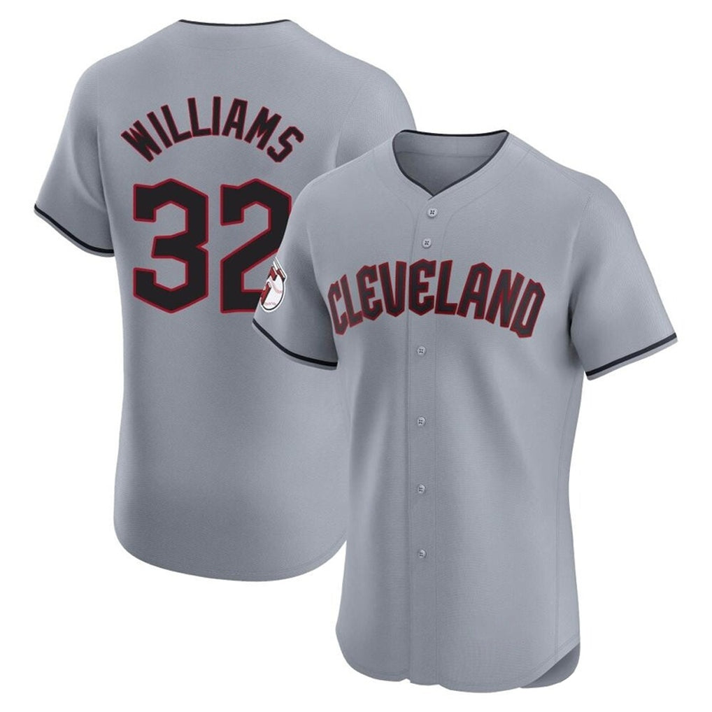 Ldoa C.Guardians #32 Gavin Williams Player Gray Road Limited Elite Home Stitched Jerseys