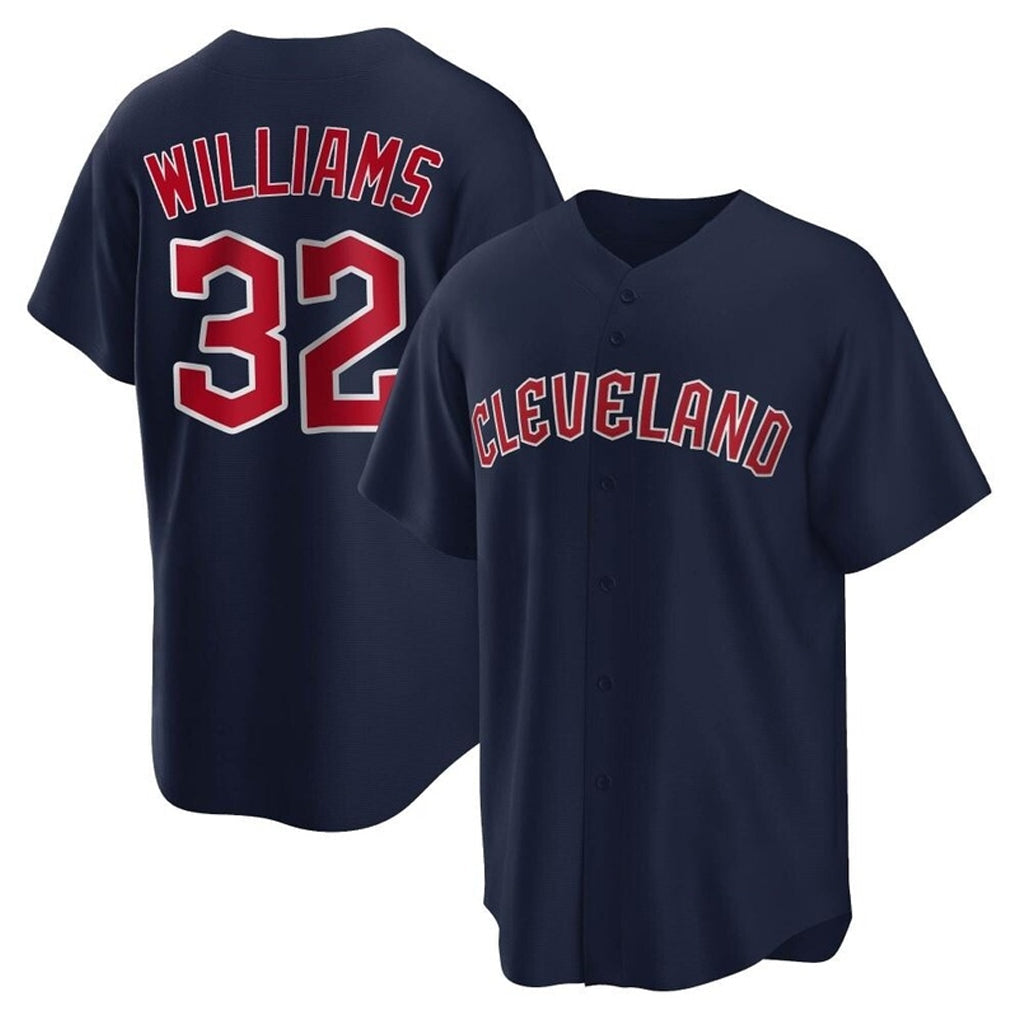 Ldoa C.Guardians #32 Gavin Williams Player Navy Game Home Stitched Jerseys