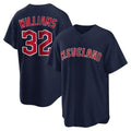 Ldoa C.Guardians #32 Gavin Williams Player Navy Game Home Stitched Jerseys