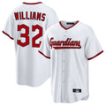 Ldoa C.Guardians #32 Gavin Williams Player White Game Home Stitched Jerseys