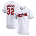 Ldoa C.Guardians #32 Gavin Williams Player White Limited Elite Home Stitched Jerseys