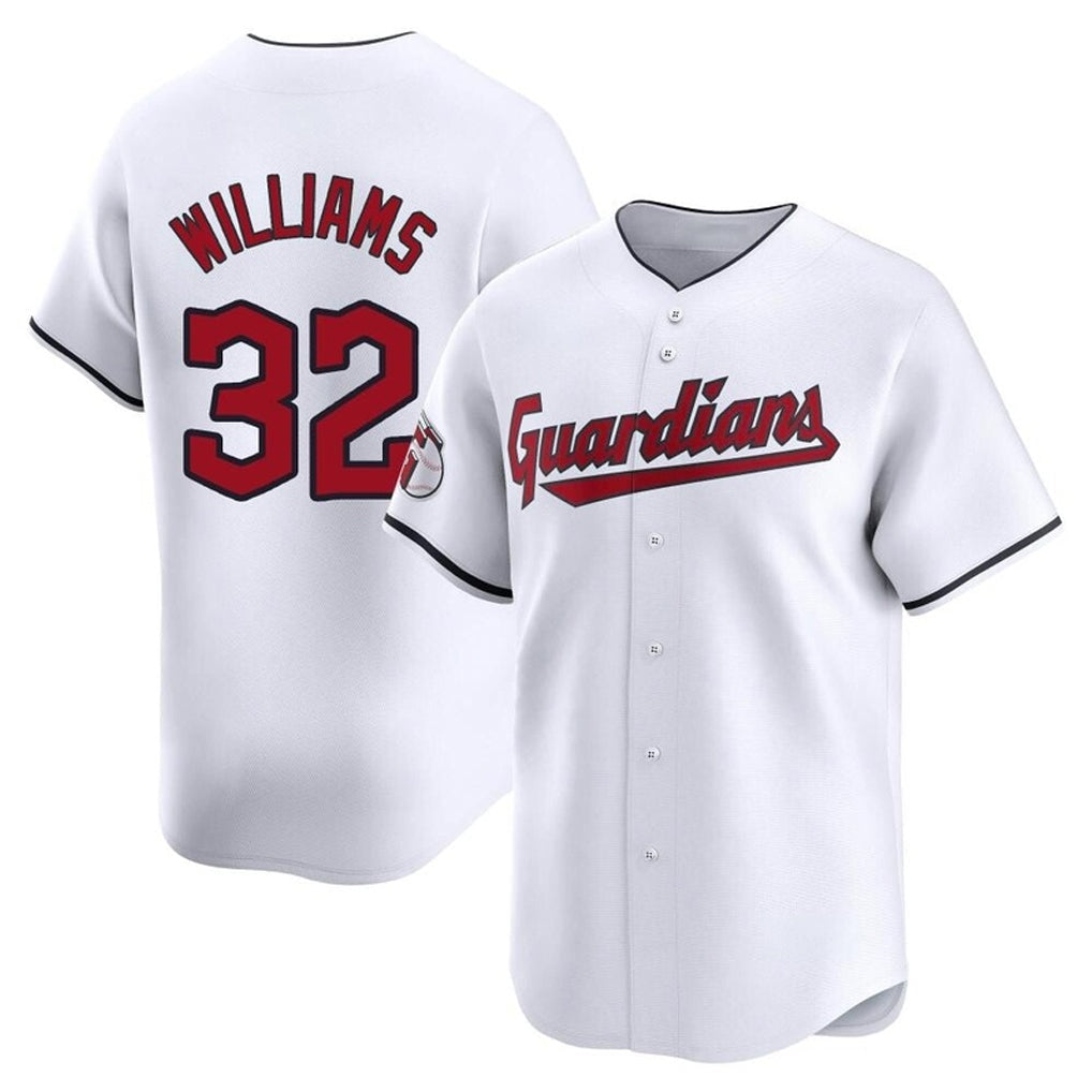 Ldoa C.Guardians #32 Gavin Williams Player White Limited Home Stitched Jerseys