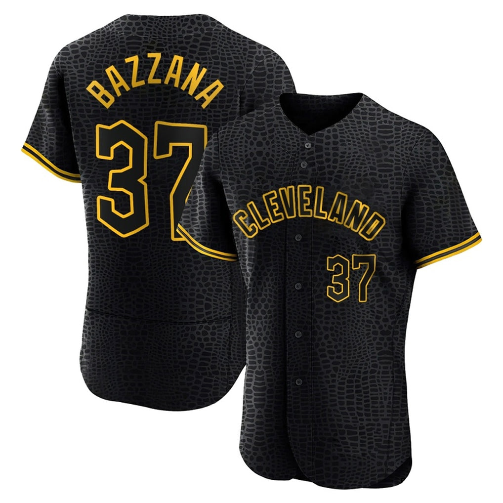 Ldoa C.Guardians #37 Travis Bazzana Player Black Snake Skin City Limited Elite Home Stitched Jerseys