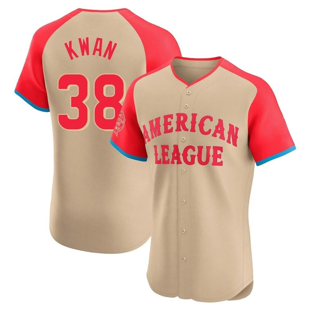 Ldoa C.Guardians #38 Steven Kwan Player Cream American League All-Star Limited Elite Home Stitched Jerseys