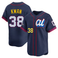 Ldoa C.Guardians #38 Steven Kwan Player Navy American League All-Star Edition Limited Home Stitched Jerseys