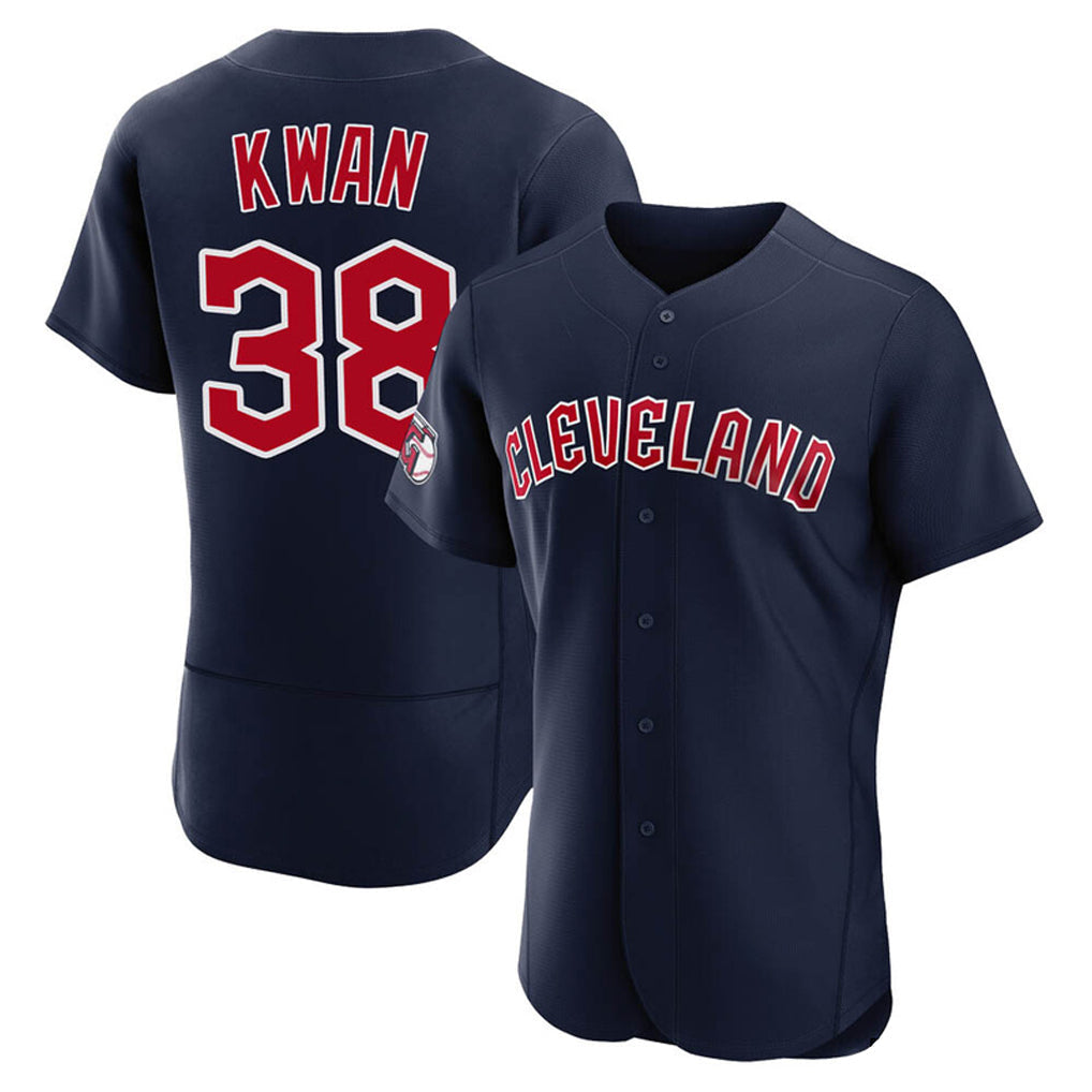 Ldoa C.Guardians #38 Steven Kwan Player Navy Limited Elite Home Stitched Jerseys
