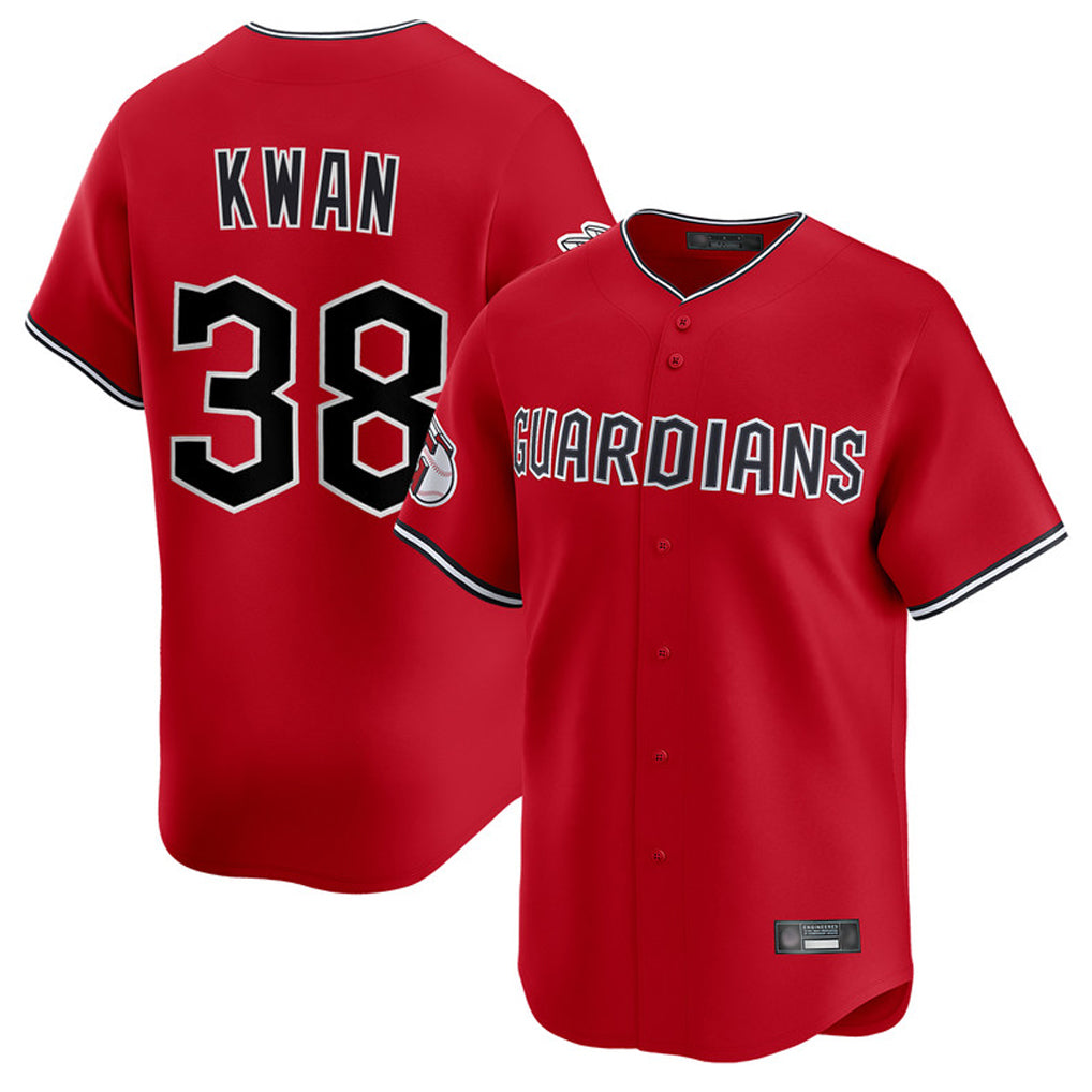 Ldoa C.Guardians #38 Steven Kwan Player Red Limited Home Stitched Jerseys