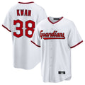 Ldoa C.Guardians #38 Steven Kwan Player White Game Home Stitched Jerseys