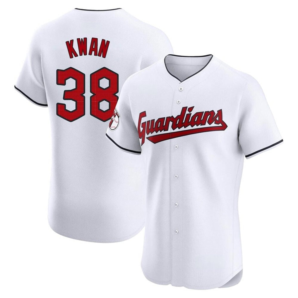 Ldoa C.Guardians #38 Steven Kwan Player White Limited Elite Home Stitched Jerseys