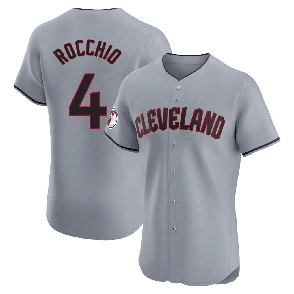 Ldoa C.Guardians #4 Brayan Rocchio Player Gray Road Limited Elite Home Stitched Jerseys