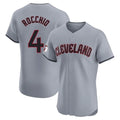 Ldoa C.Guardians #4 Brayan Rocchio Player Gray Road Limited Elite Home Stitched Jerseys