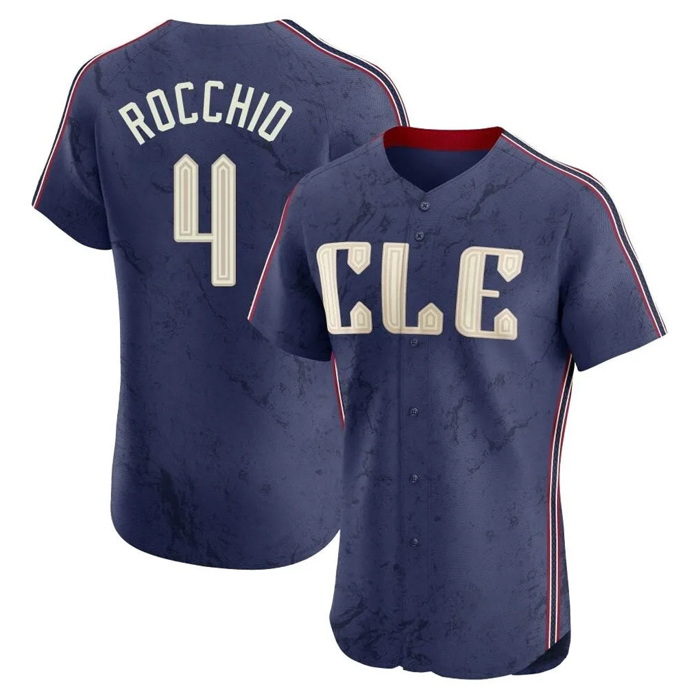 Ldoa C.Guardians #4 Brayan Rocchio Player Navy City Connect Limited Elite Home Stitched Jerseys