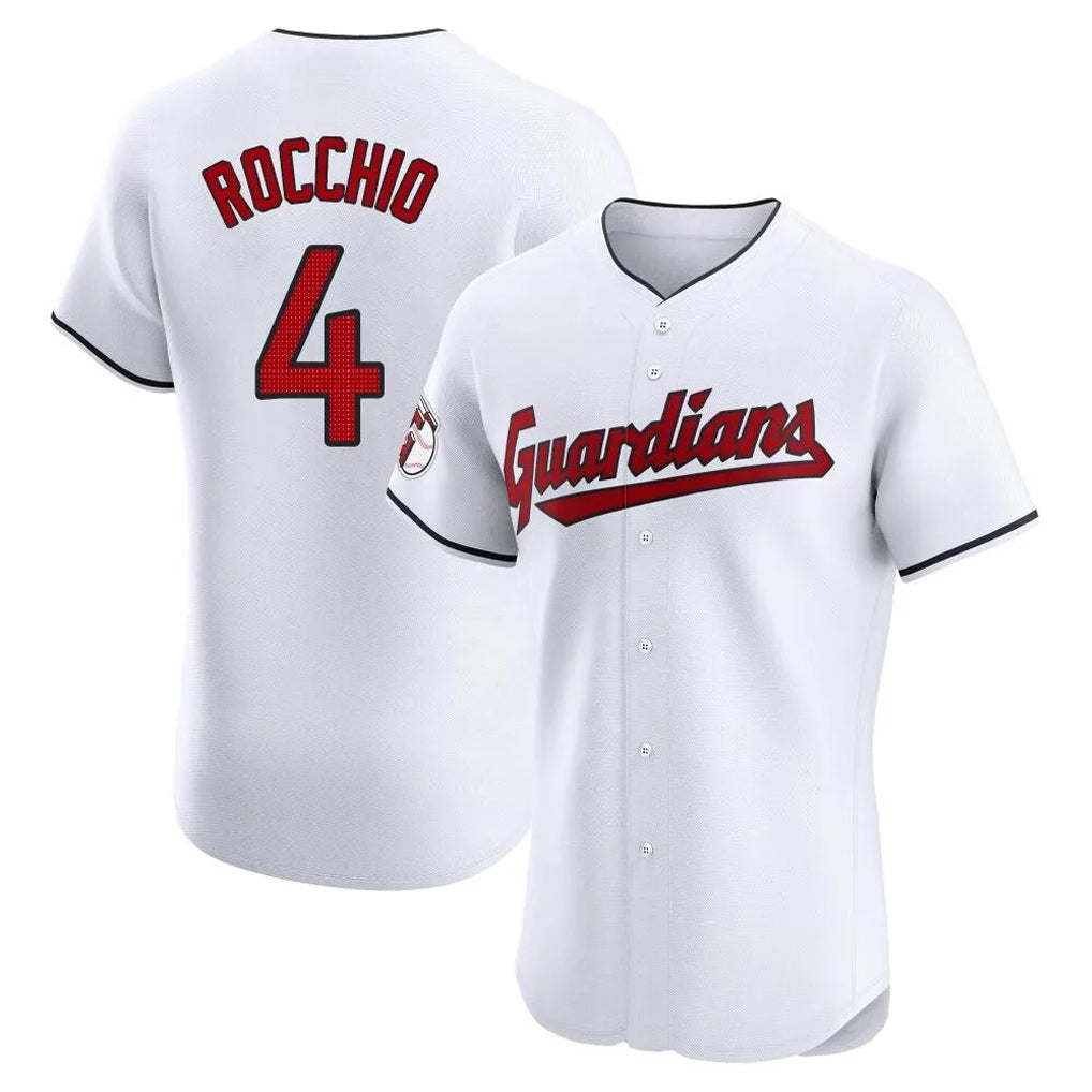 Ldoa C.Guardians #4 Brayan Rocchio Player White Limited Elite Home Stitched Jerseys
