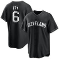 Ldoa C.Guardians #6 David Fry Player Black Home Game Stitched Jerseys