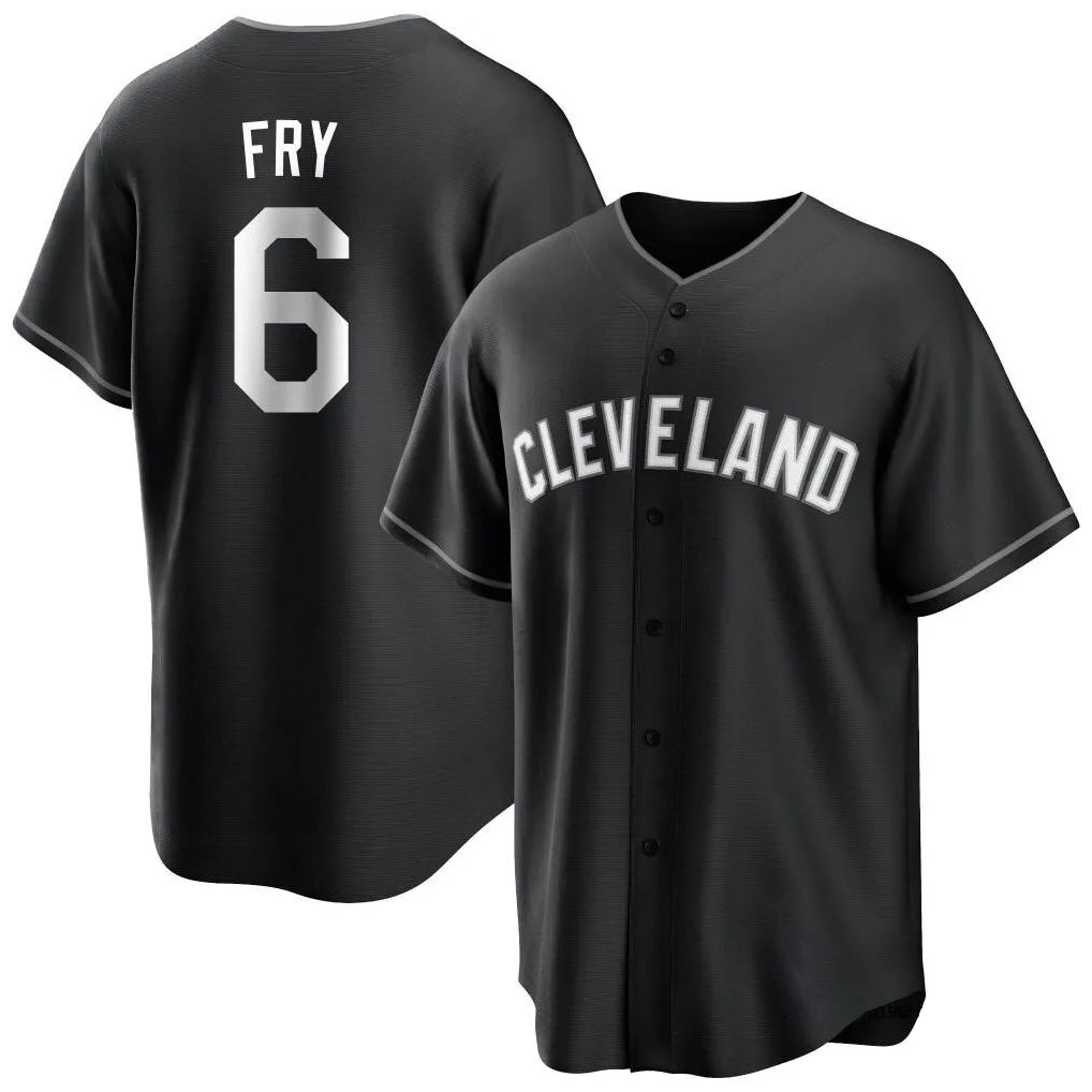 Ldoa C.Guardians #6 David Fry Player Black Home Game Stitched Jerseys